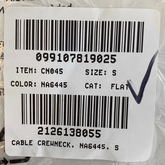 J. Crew Cotton Cable Crewneck Sweater in Cream Small - Picture 3 of 7